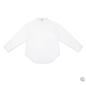 Parke White Boyfriend Button Down Poplin